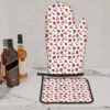 Cherry Eggplant Oven Mitts and Pot Holders Set - Image 2
