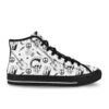 Zxai-On Black And White Skulls Shoes - Image 3