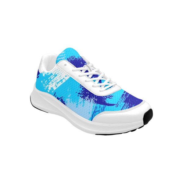 Blue Abstract Running Shoes (Sneakers) For Men