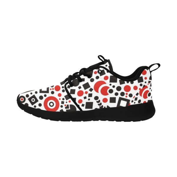 Zxai-On Anstract Sneakers In Black White And Red