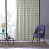 Classic Beautiful Yellow And Blue Tartan Curtan - Image 3