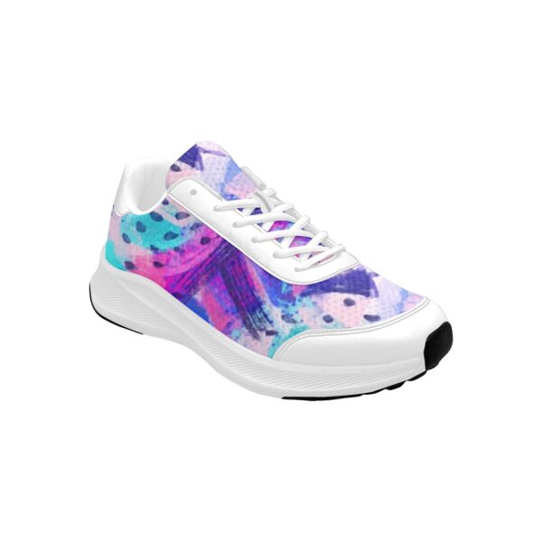 Zxai-On Pink And Purple White Running Shoes (Sneakers)