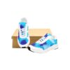 Blue Abstract Running Shoes (Sneakers) For Men - Image 5