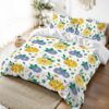 Yellow Floral Queen Duvet Cover Set - Image 2