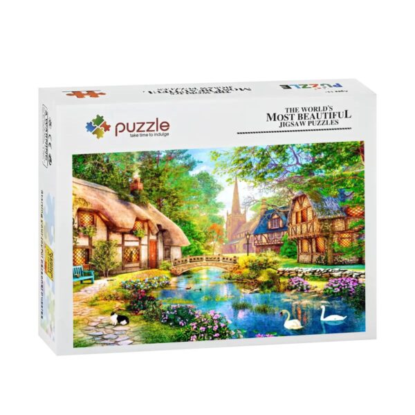River At The Village 500 pcs Jigsaw Puzzle
