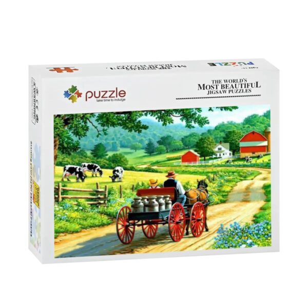 Milk Cart 500 pcs Jigsaw Puzzle