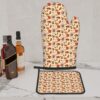 Flower And Mushroom Oven Mitts and Pot Holders Set - Image 2