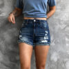 Fashion Hot Pants Ripped Stretch Jeans Shorts - Image 5