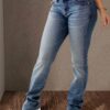 Spring And Summer New Women's Stretch Washed High Waist Jeans Casual Jeans - Image 4