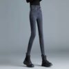 High Waist Stretch Jeans Tight And Warm Skinny Pants Women - Image 9