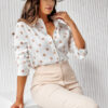 Women's Long Sleeve Fashion Temperament Printed Shirt - Image 7