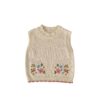 Autumn Children's Cute Embroidered Round Neck Pullover Vest - Image 5