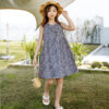Girls' Fashionable Simple Cotton Print Skirt - Image 4