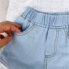 Lace Denim Shorts For Girls All-match Denim Hot Pants - Image 3