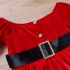 Autumn Baby Red Christmas Dress Hat - Image 3