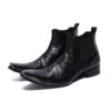 Men's British-style High-top Shoes Summer Breathable Chelsea Boots - Image 4