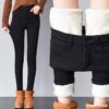Cashmere jeans women's high waist - Image 2