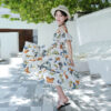 Waist Floral Floral Butterfly Dress - Image 3