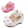 Children's leather shoes girls' high heels - Image 6