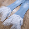Girls' jeans spring and autumn stretch flared pants - Image 4