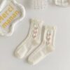 White Lace Fall Socks Ins - Image 3