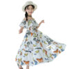 Waist Floral Floral Butterfly Dress - Image 5