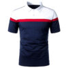 Color Matching Design Casual With Men's Short Sleeves - Image 4