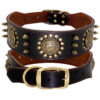 Leather Stud Dog Collar Large Dog Anti-Bite Stud Dog Collar - Image 3
