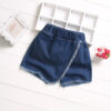 Sand Washed Denim Girls Shorts Outer Wear Thin Section - Image 4