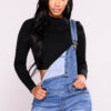 Women's Suspenders Ripped Jeans Trousers - Image 4