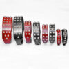 Cowhide Single Leather Point Diamond Collar Head Layer Alloy Buckle Pet Anti-Bite Neckband - Image 4