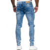 Cross-Border Foreign Trade Men'S Ripped Feet Jeans European And American Models Fried And Floated Stretch Men - Image 5