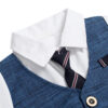 Infant Boy Baby Gentleman Outing Clothes One-Piece Suit Romper - Image 2