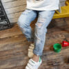 New Korean Style Boys Ripped Trousers - Image 6