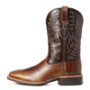 High Embroidery Vintage Engraving Stitching Wide Head Western Cowboy Boot - Image 10