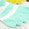 Ladies Striped Five-toed Cotton Socks In Tube Casual - Image 4