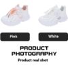 Boys 'and Girls' Comfortable Breathable Running White ' Shoes For Student - Image 3