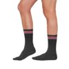 Black Socks With Red Stripes For Men - Image 2