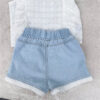 Lace Denim Shorts For Girls All-match Denim Hot Pants - Image 2