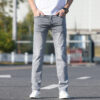 Summer Thin Jeans Men's Slim-fit Straight Trousers - Image 3