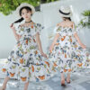 Waist Floral Floral Butterfly Dress - Image 4