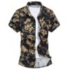Stretch short sleeve shirt printed shirt - Image 5