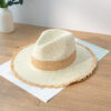 Women's Retro Color Matching Raw Edge Sun Protection Straw Hat - Image 5