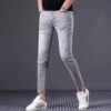 Stretch Slim Fit Elastic Ankle-length Pants Skinny Pants Spring And Summer Jeans - Image 2