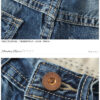 Cotton denim shorts male hole pants men's Jeans - Image 2