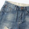 Cotton denim shorts male hole pants men's Jeans - Image 4