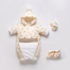 Baby Thickened Down Jacket Jumpsuit Printed Romper - Image 3