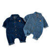 Spring And Autumn Denim Jumpsuit Infant Spring - Image 2