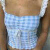 Stitching Lace Small Sling Age-reducing Slim Vest - Image 2