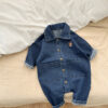Spring And Autumn Denim Jumpsuit Infant Spring - Image 3